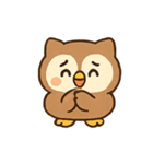 ふくろうのたのしいきもち（個別スタンプ：12）