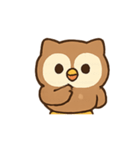 ふくろうのたのしいきもち（個別スタンプ：21）