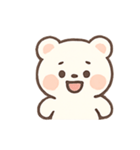 しろくまのこのほっこりきもち（個別スタンプ：1）