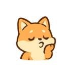 ぽちゃかわキツネ 気分パレード（個別スタンプ：3）