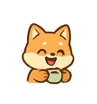 ぽちゃかわキツネ 気分パレード（個別スタンプ：24）