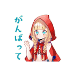 赤ずきんの毎日あいさつスタンプ（個別スタンプ：25）