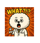 薬剤師犬【ビションフリーゼ】（個別スタンプ：8）