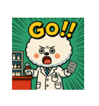 薬剤師犬【ビションフリーゼ】（個別スタンプ：11）