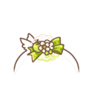 だいふくあにまるず 青りんご 推し色緑！（個別スタンプ：37）