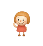 女の子の無難なスタンプ7（個別スタンプ：3）