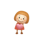 女の子の無難なスタンプ7（個別スタンプ：4）