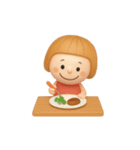 女の子の無難なスタンプ7（個別スタンプ：7）