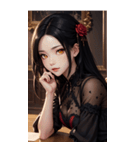 ゲーテの女の子の写真（個別スタンプ：34）