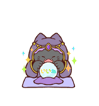 黒猫さんの占いごっこ☆（個別スタンプ：3）