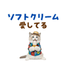 でか文字★ラグドール子猫の夏（個別スタンプ：24）