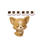 チワワ 犬スタンプ（3D）でか文字（個別スタンプ：20）