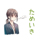 ネガティブモードな社畜ちゃん（個別スタンプ：10）