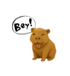 折り紙カピバラさん（個別スタンプ：3）