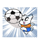 眉毛マルチーズ サッカースタンプ（個別スタンプ：8）