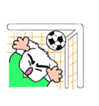 眉毛マルチーズ サッカースタンプ（個別スタンプ：14）