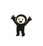 全身黒タイツさん2（個別スタンプ：10）