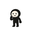 全身黒タイツさん2（個別スタンプ：16）