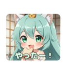 サンドイッチ大好き精霊みなみちゃん（個別スタンプ：1）