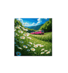Seasons of Train 四季折々の電車.汽車（個別スタンプ：4）