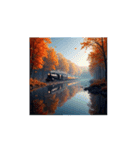 Seasons of Train 四季折々の電車.汽車（個別スタンプ：9）