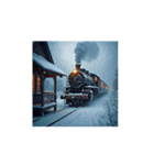Seasons of Train 四季折々の電車.汽車（個別スタンプ：16）