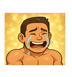 キラキラムキムキボディビルダー@SFW（個別スタンプ：1）