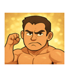 キラキラムキムキボディビルダー@SFW（個別スタンプ：2）