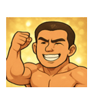 キラキラムキムキボディビルダー@SFW（個別スタンプ：5）