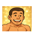 キラキラムキムキボディビルダー@SFW（個別スタンプ：6）