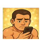 キラキラムキムキボディビルダー@SFW（個別スタンプ：10）