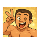 キラキラムキムキボディビルダー@SFW（個別スタンプ：13）