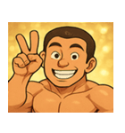 キラキラムキムキボディビルダー@SFW（個別スタンプ：14）