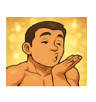 キラキラムキムキボディビルダー@SFW（個別スタンプ：16）