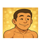 キラキラムキムキボディビルダー@SFW（個別スタンプ：17）