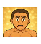 キラキラムキムキボディビルダー@SFW（個別スタンプ：18）