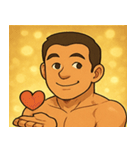 キラキラムキムキボディビルダー@SFW（個別スタンプ：30）