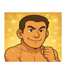 キラキラムキムキボディビルダー@SFW（個別スタンプ：31）
