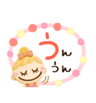 明るくキュート♡ずっと使える3Dスタンプ（個別スタンプ：22）