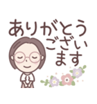 ★でか文字★大人メガネのボブ子ちゃん（個別スタンプ：15）