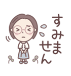 ★でか文字★大人メガネのボブ子ちゃん（個別スタンプ：20）