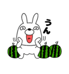 【夏】ウサギのうさ男55（個別スタンプ：4）