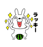 【夏】ウサギのうさ男55（個別スタンプ：36）