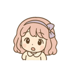 ふわりなこももちゃんは今日もふわりん（個別スタンプ：1）