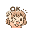 元気ガールのまいにちあいさつ（個別スタンプ：14）