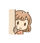 元気ガールのまいにちあいさつ（個別スタンプ：20）