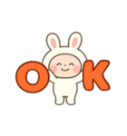 毎日使える★うさぎのゆるかわスタンプ（個別スタンプ：3）