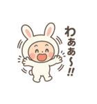 毎日使える★うさぎのゆるかわスタンプ（個別スタンプ：14）