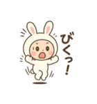 毎日使える★うさぎのゆるかわスタンプ（個別スタンプ：15）