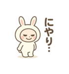 毎日使える★うさぎのゆるかわスタンプ（個別スタンプ：27）